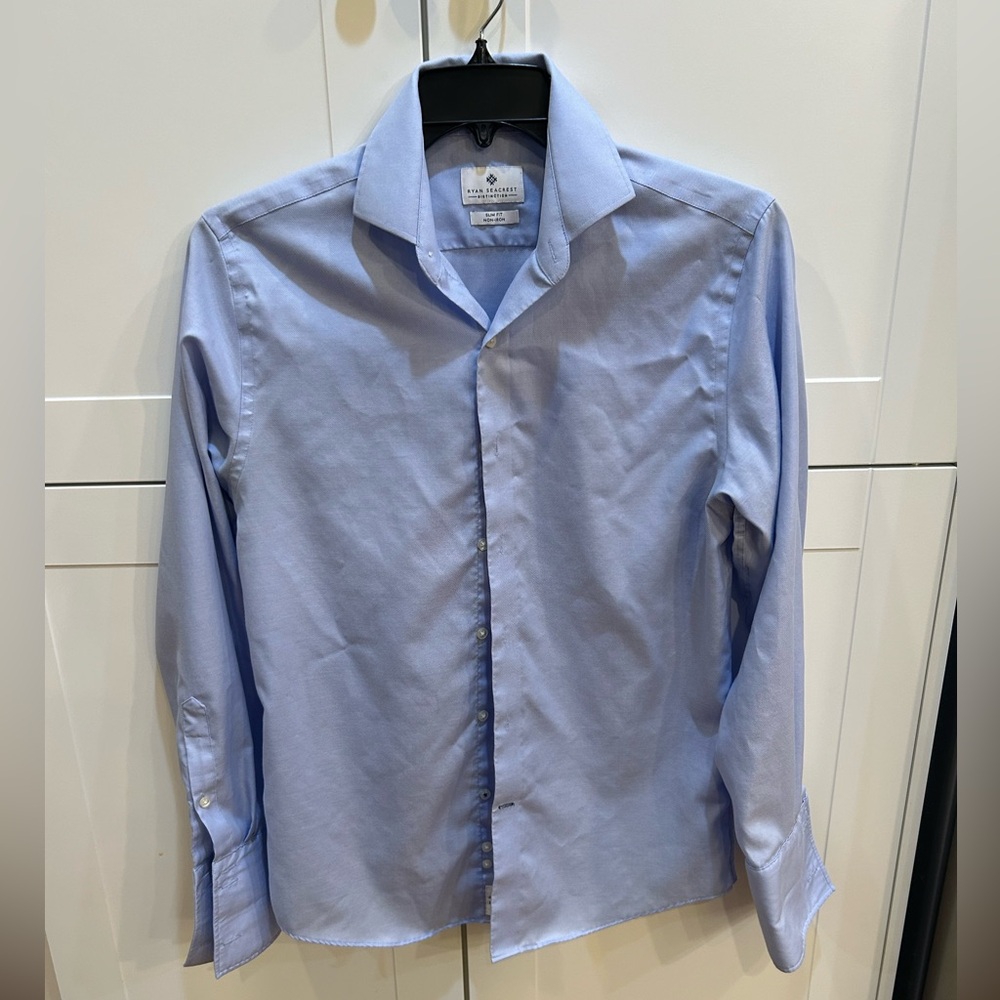 Ryan Seacrest Distinction Slim Fit,size medium, Light Blue